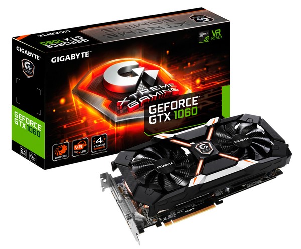 技嘉GTX1060 XTREME GAMING 6GB螢火蟲顯卡將于9月發售