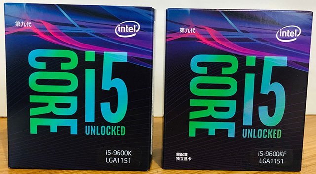 i5-9600K和i5-9600KF哪個好？酷睿i5-9600K和i5-9600KF的區別對比