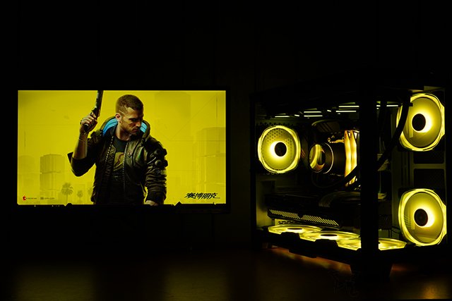 打造超炫酷黃色燈效主機,銳龍R7 5800X配RTX3070裝機配置單+圖賞