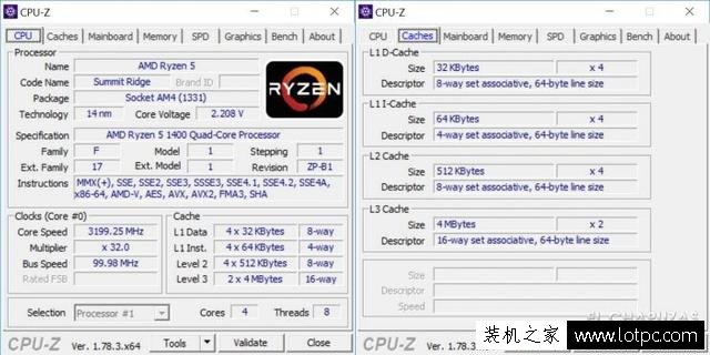 AMD Ryzen 5 1400性能如何？AMD Ryzen 5 1400處理器性能測試曝光