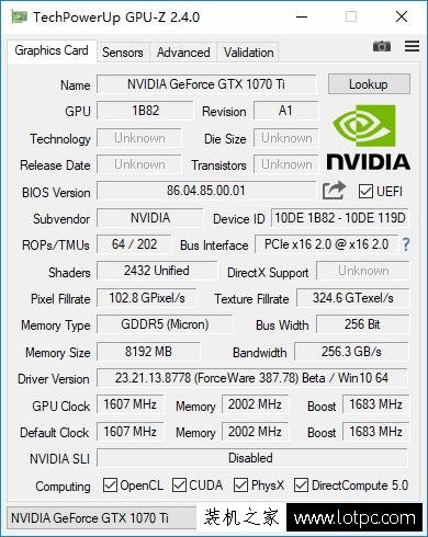 GTX1070Ti顯卡怎么樣？GTX1070Ti對比GTX1070、GTX1080性能測試評測