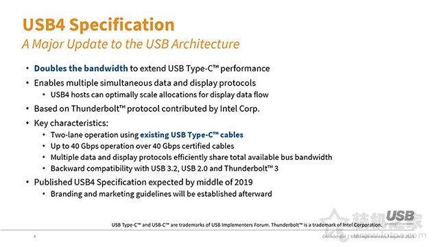 USB 4.0即將來到！將全力整合融合Thunderbolt 3的技術
