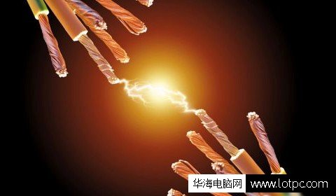 筆記本電源打火花