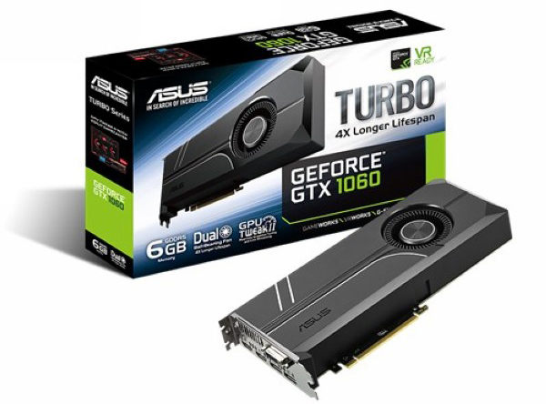 華碩發布GTX1060 TURBO顯卡