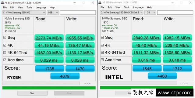 AMD平臺硬盤性能性能弱？AMD平臺和intel平臺硬盤性能對比實測