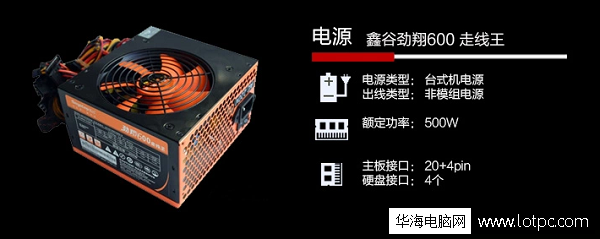 鑫谷勁翔600走線王電源