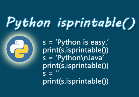 Python isprintable函數