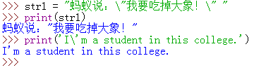 Python中的轉移字符