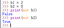 Python中有數字參與的邏輯非運算