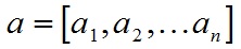 內積運算之向量a