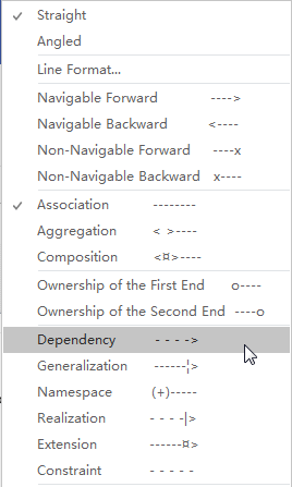 Visio中關系的類型