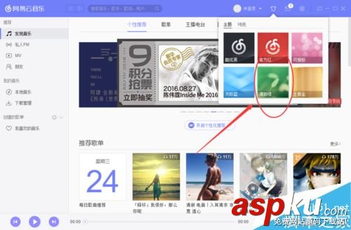 網易云音樂,皮膚
