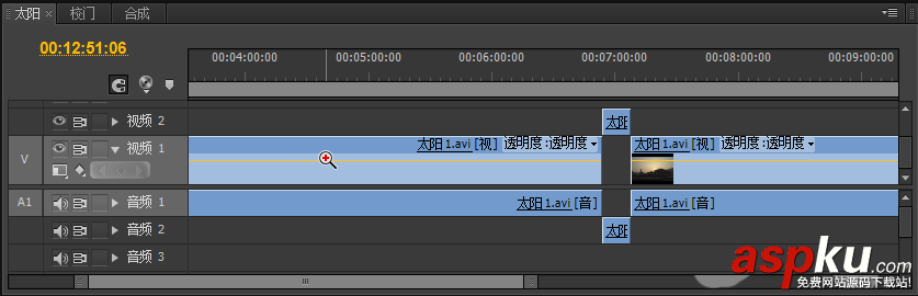 premiere,時間線