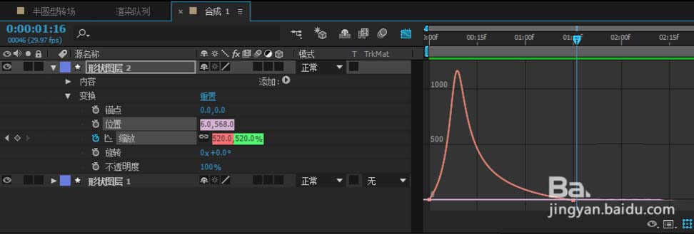 ae,半圓形,轉場