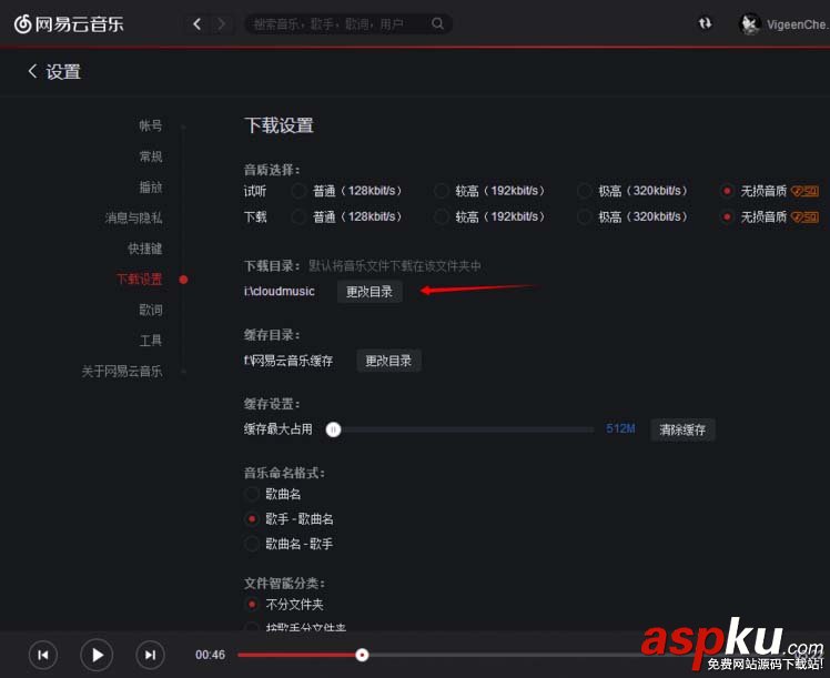 網易云音樂,歌曲,音質