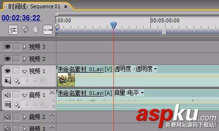 Premiere,時間線