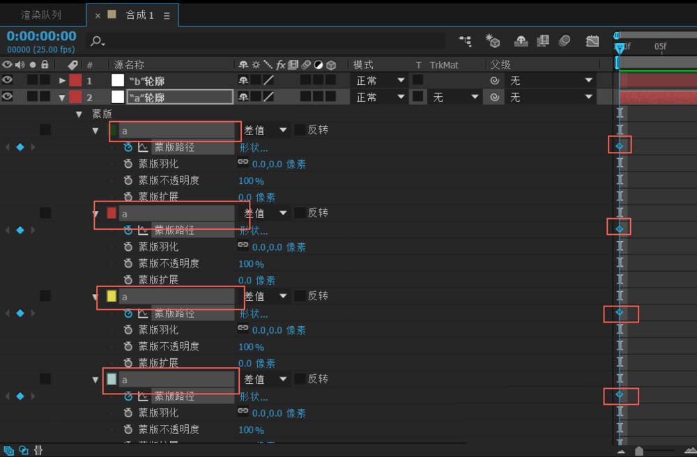 ae,文字,動