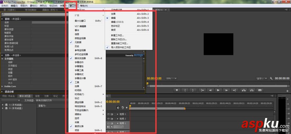 Premiere,預覽框,視頻