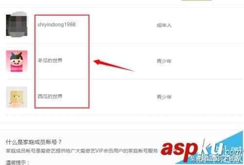 愛奇藝,VIP,家庭成員