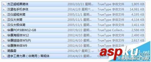 AE,字體