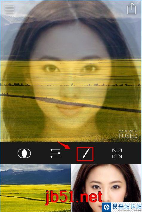Fused軟件如何用涂抹筆刷來處理圖片？Fused軟件涂抹筆刷效果怎么樣？[多圖]圖片2