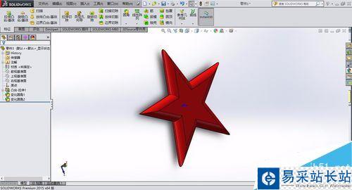 solidworks怎么繪制五角星？solidworks五角星制作教程