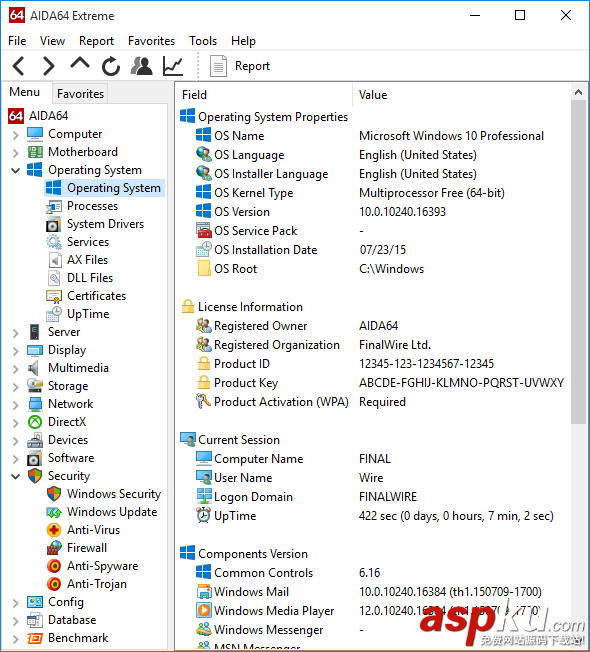 裝機,AIDA64,5.30,Win10,Skylake