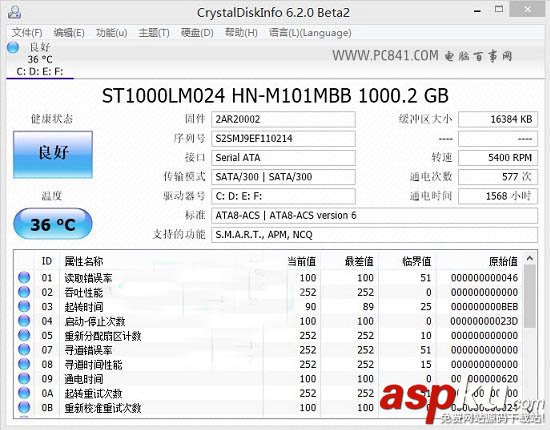 硬盤檢測工具,CrystalDiskInfo使用教程,硬盤修復工具
