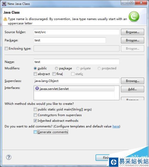 eclipse怎么創建servlet中class并配置servlet