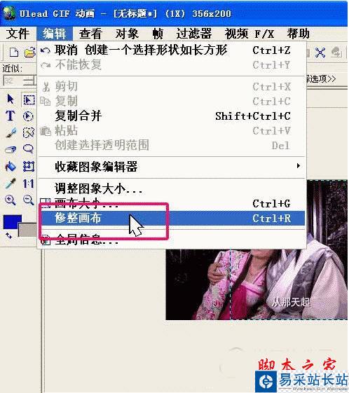 Ulead GIF Animator選擇修復畫筆