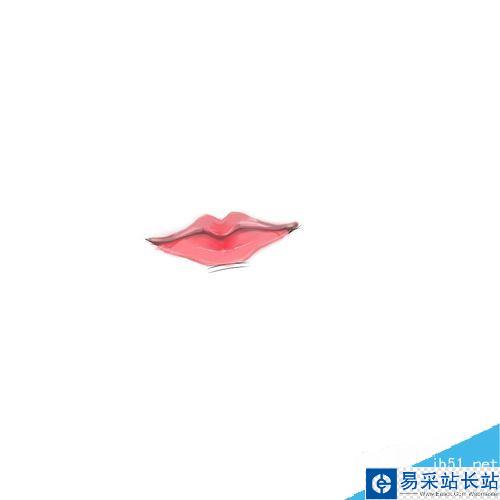 SAI怎么給嘴唇上色制造立體感？sai嘴唇上色教程
