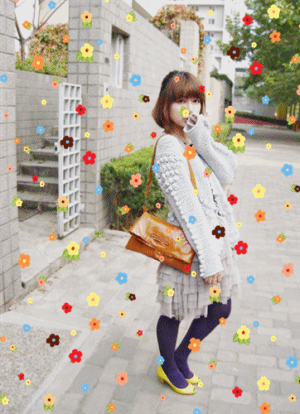 網絡美女Yummy教你做美圖之：飄落閃圖篇