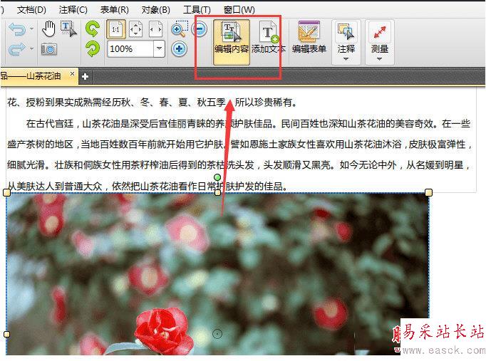 捷速PDF編輯器編輯內容