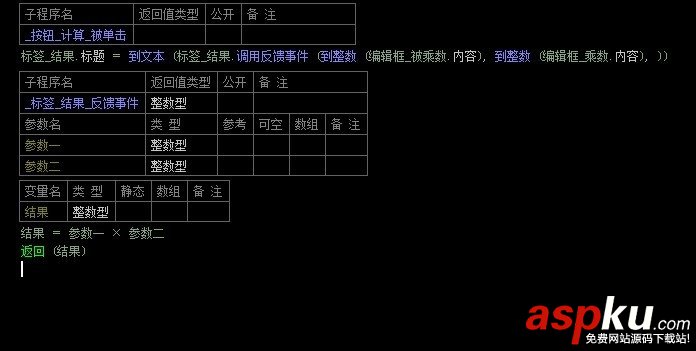 易語言,標簽