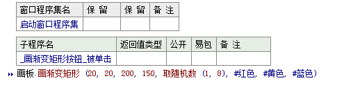 易語言,畫板,漸變矩形