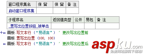 易語言,輸出文本數據,位置