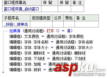 易語言,字體