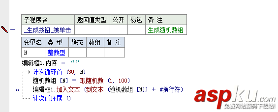 易語言,自編數組,排序