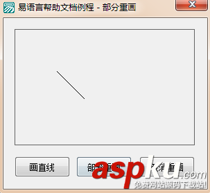 易語言,部分重畫,取消重畫