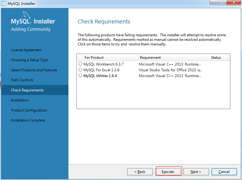 mysql,installer,community,安裝