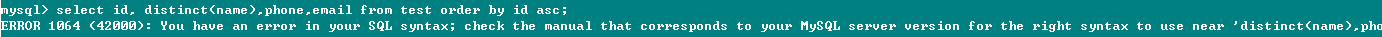 MySQL,Distinct,Distinct關鍵字的詳解,用法