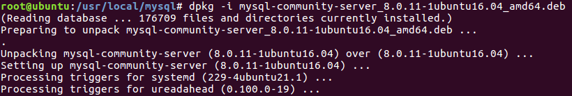 Ubuntu16.04,安裝,mysql5.7.22