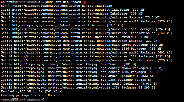linux系統,ubuntu18.04,mysql 5.7
