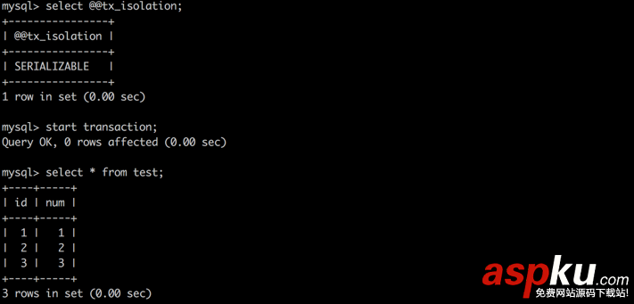 mysql,四種隔離級別,隔離級別,mysql事務隔離級別