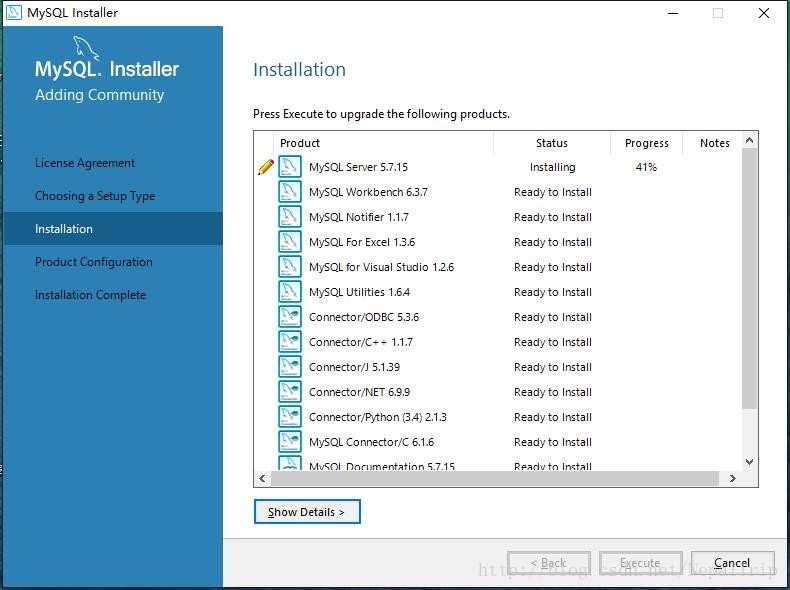 Window10,mysql5.7.21,安裝,配置