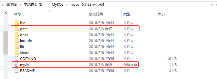 win10,mysql5.7.23,winx64,安裝配置