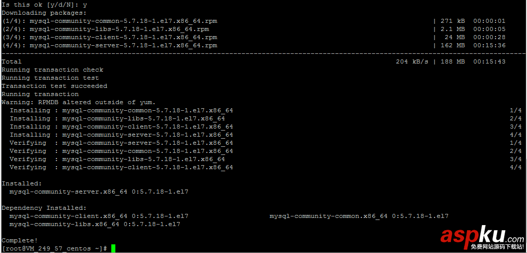 linux,mysql,yum,卸載,安裝