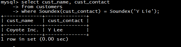 MYSQL,函數處理