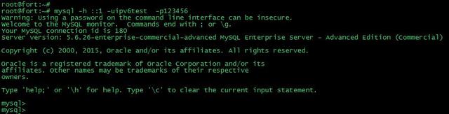 mysql,IPV6,連接,linux,mysql5.6