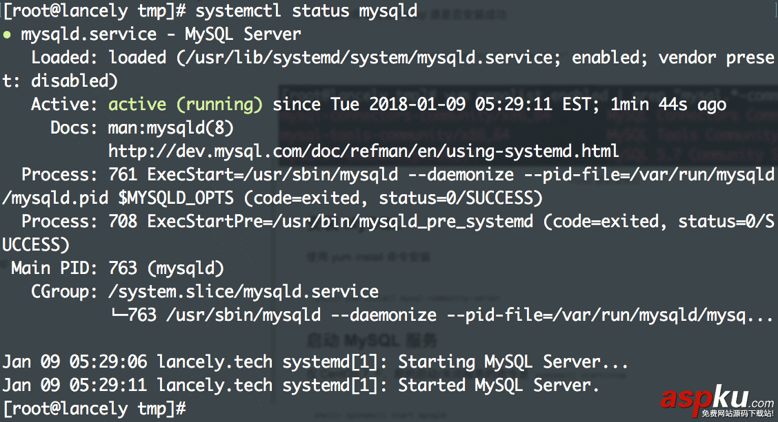 mysql5.7下載安裝配置,centos7,mysql5.7安裝配置